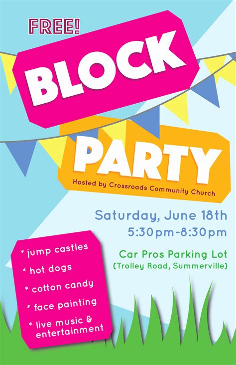 printable block party flyer template