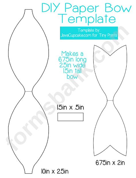 bow template printable