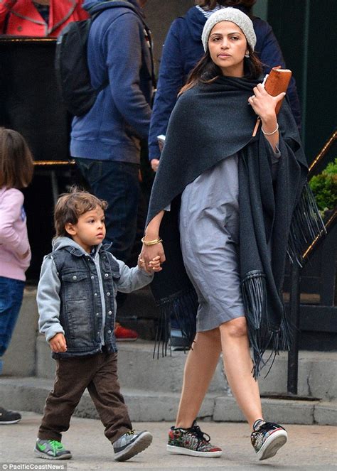 camila alves goes make up free while out and about with her son livingston daily mail online