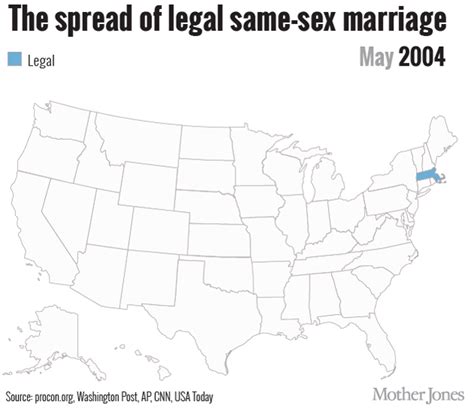 map which states allow gay marriage mother jones
