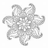 Mandala Coloring Pages Flower Choose Board Leafy Mk Created Unique sketch template