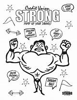 Coloring Union Credit Youth Month Strong Contests sketch template