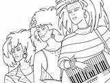 Jem Coloring Pages Holograms Stormer Roxy Jetta Getcolorings Fanpop sketch template