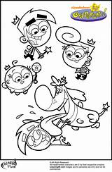 Fairly Coloring Pages Oddparents Odd Parents Fairy Cartoons Wanda Cartoon Printable Color Printcolorcraft sketch template