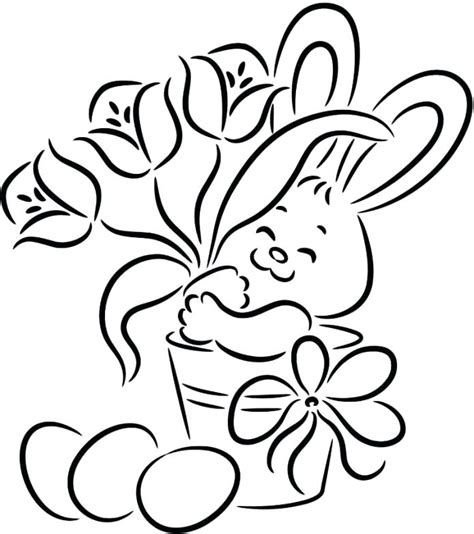 easter flowers coloring pages  getcoloringscom  printable