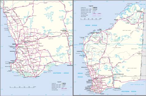 western australia road map ontheworldmapcom
