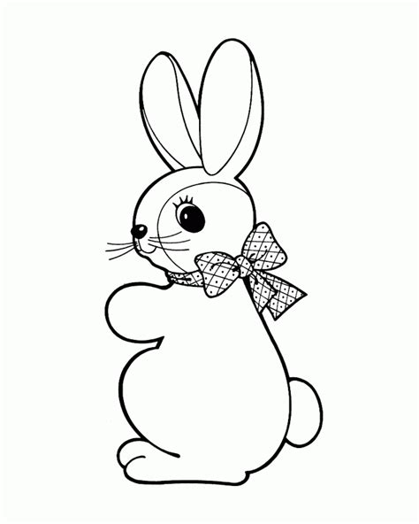 bunny rabbit cartoon coloring home