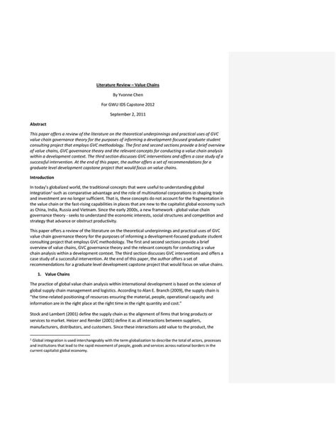 literature review template    research writing