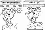 Coloring Addition Pages Subtraction Color Sheets Kindergarten Worksheets Printable Math Freebie Grade Adding Mixed Number Fun Equation Educational Kellyandkimskindergarten Mouse sketch template