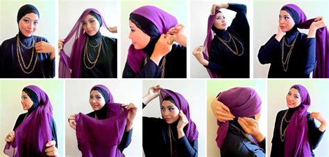 tutorial hijab menutup dada dan punggung turorial hijab