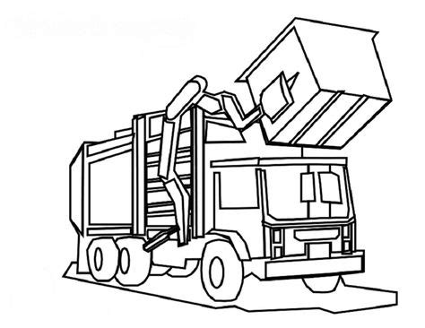 brilliant recycling truck coloring page  luxury article coloring
