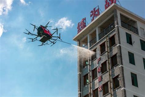 china based ehang launches  firefighting drone  high rise fires usa herald