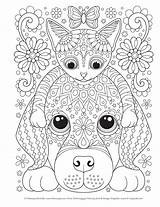 Mandalas Coloring Gatito sketch template