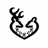 Browning Symbol Family Deer Doe Buck Clip Heart Tattoos Silhouette Decals Tattoo Decal Sticker Car Boy Couple Logo Cliparting Babies sketch template