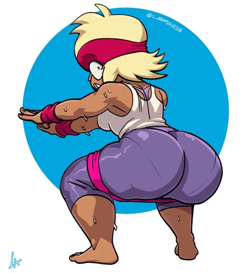 rule 34 1girls ass barbell blonde hair carol ok k o let s be