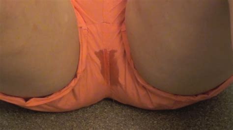 wet spot on her panties