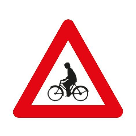 bord  oversteekplaats voor fietsers en bestuurders van tweewielige wwwod cdbe