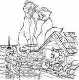 Pages Aristocats Coloring sketch template
