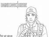Rainbow Siege Six Coloring Pages Color Swat Ash Print Fbi Template Choose Board sketch template