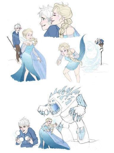 jack and elsa jack frost and elsa