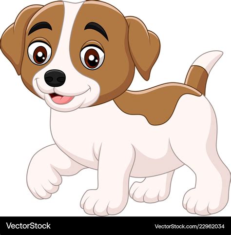 cute  dog cartoon isolated royalty  vector image