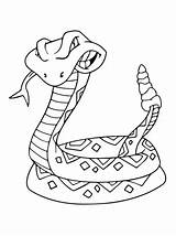 Rattlesnake Serpente Serpiente Cascabel Klapperschlange Sonagli Tegninger Diamondback Slang Getdrawings Stampare Kleurplaat Farvelægning Serpientes Wald Animados Tegne Disegnare Farvelaegning sketch template