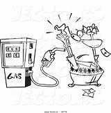 Holding Outlined Gasoline Toonaday Leishman sketch template