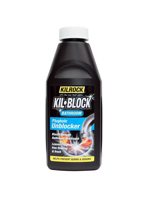 kilrock kil block bathroom drain unblocker ml  john lewis partners