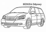 Honda Coloring Pages Colouring Kids Odyssey Cars Color Car Printable Print раскраски Books 724px 21kb 1024 Sheets доску выбрать Worksheets sketch template