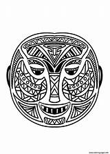 Masque Africain Africa Masques Masks Afrique Adulti Adulte Justcolor Africaine Simple Africani Malbuch Erwachsene Afrikaans Tiki Fraiche Amour Deesse Maya sketch template