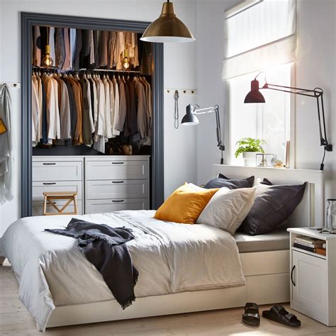 stylish storage friendly bedroom ikea