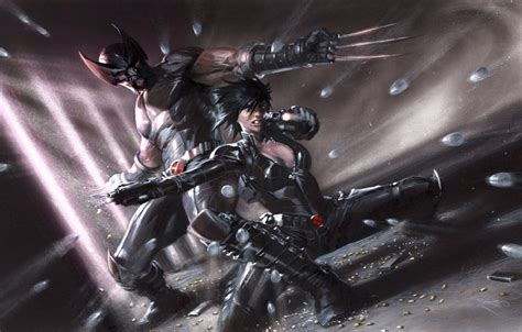 Wallpaper Wolverine Marvel Comics Domino X Force Sex And Violence