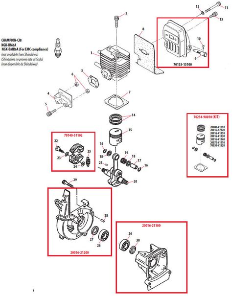 shindaiwa  multi tool parts diagram sn