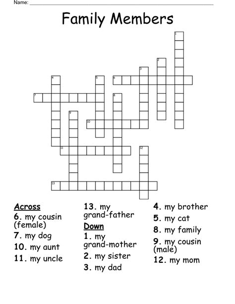 family members word search wordmint