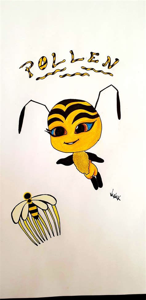 Miraculous Kwami Pollen Abeille Bee Ladybug Dessin Paint