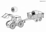 Traktor Tractors Trecker Malvorlage Traktoren Truck Bagger Remolque Remolques Bulldog Anhaenger Happycolorz Excavadora sketch template