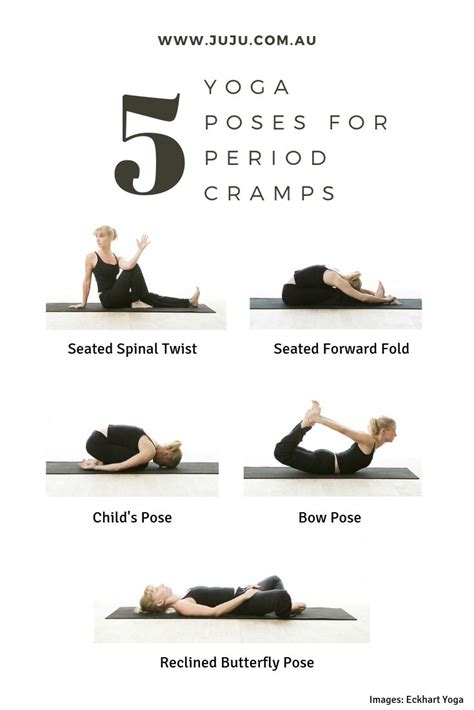 poses  ease cramps  tension   period yoga