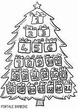 Colorare Avvento Bambini Calendari Scegli Natale sketch template