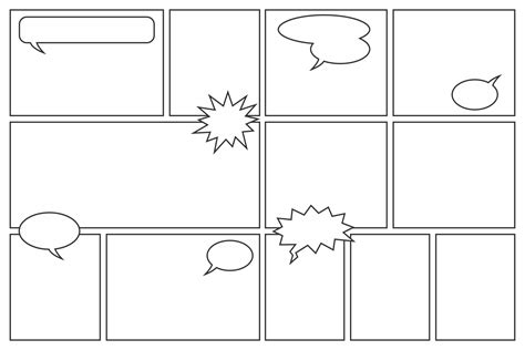 comic strips templates printables
