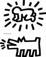 Keith Haring sketch template