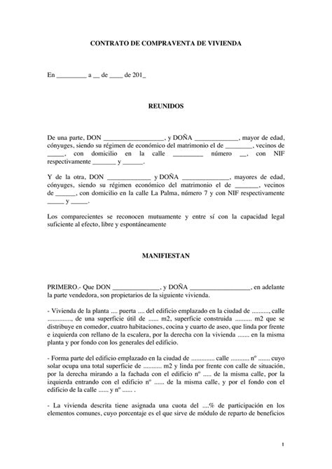 modelo de contrato de compra venta