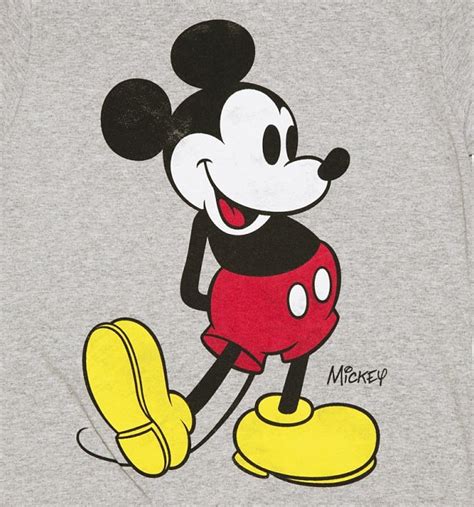 Women S Grey Marl Disney Classic Mickey Mouse T Shirt