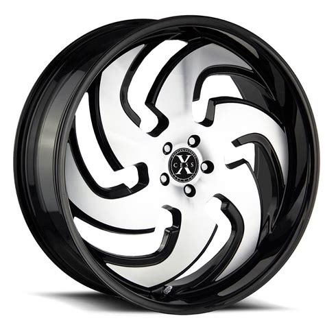 xcess wheels  black machine tips aspire motoring