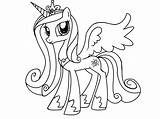Pony Coloring Princess Little Pages Cadence Celestia Twilight Sparkle Luna Magic Friendship Sweetie Belle Cadance Wedding Finest Mlp Print Drawing sketch template