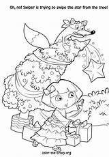 Christmas Dora Explorer Coming sketch template