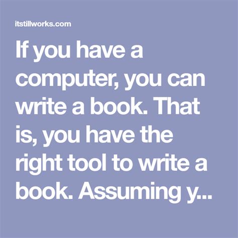 computer   write  book
