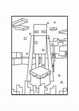 Minecraft Mooshroom sketch template