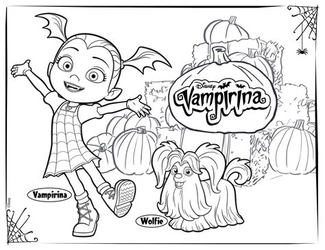 vampirina coloring pages  friends  coloring