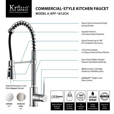 kraus kpf  single lever pull  kitchen faucet review kitchen faucet reviews pro