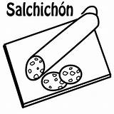 Salchichon sketch template